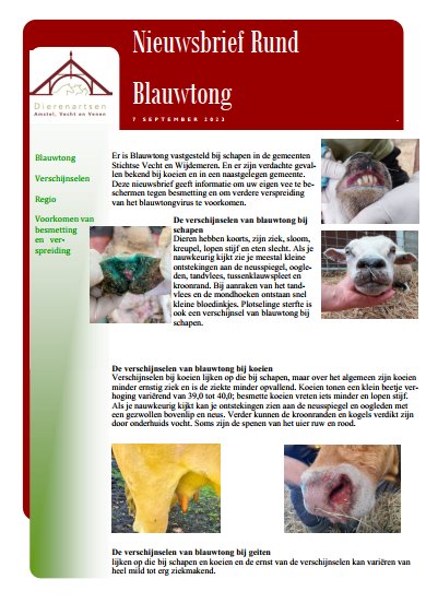 07 09 2023 Nieuwsbrief blauwtong