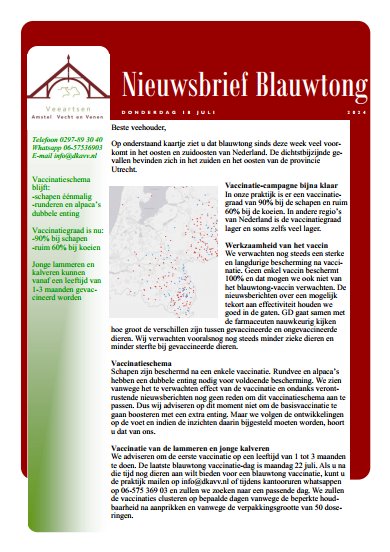 18 07 2024 Nieuwsbrief blauwtong